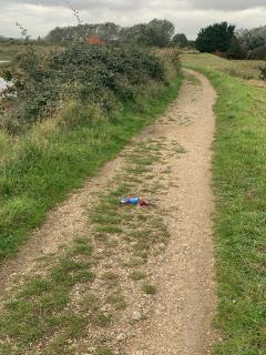 We dropped the dog lead on the path, requiring a mood-dampening retrace of steps adding an extra mile to the day.  Nothing to do with the prosecco stop.